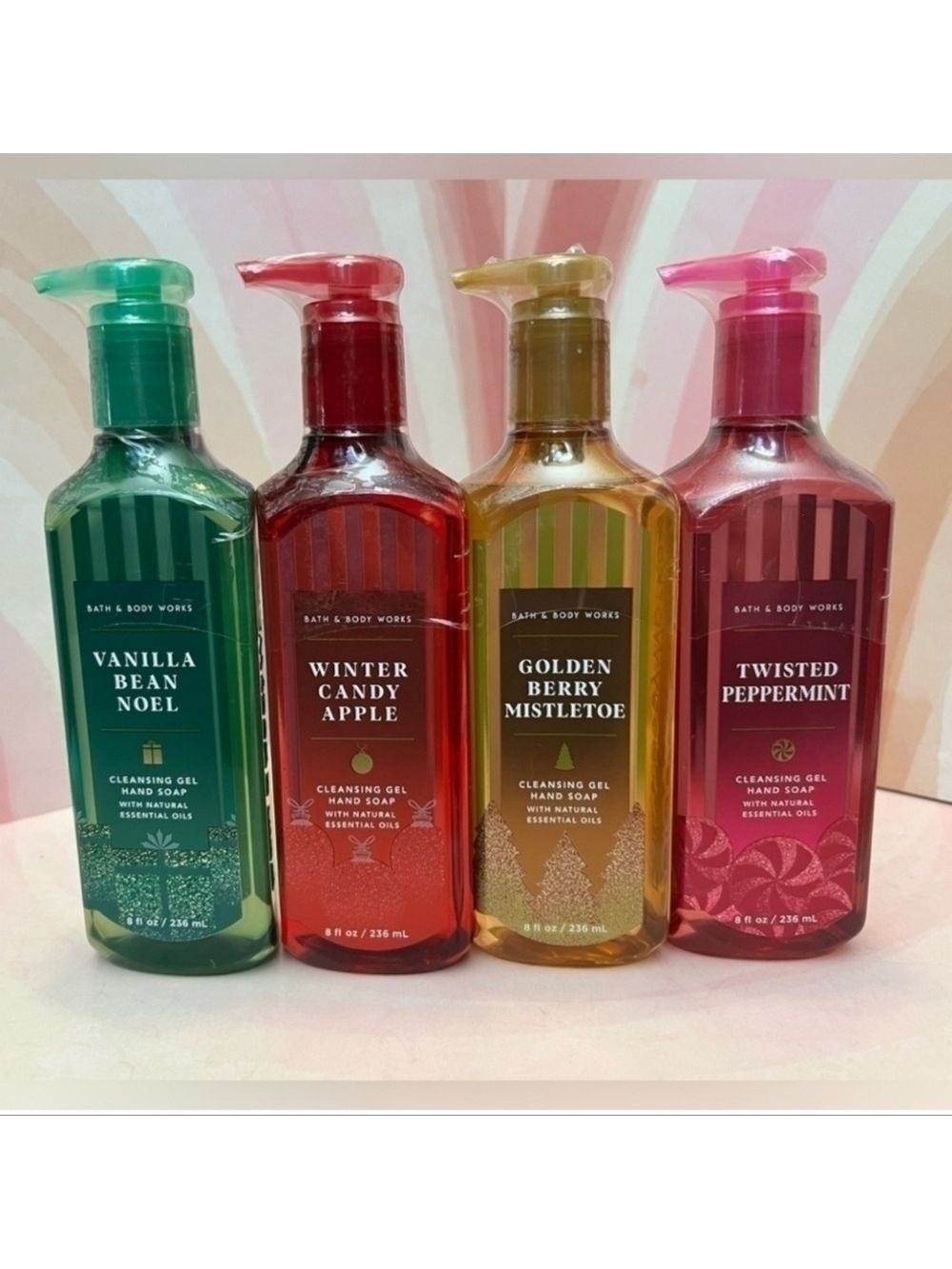 Bath and Body Works Hand Soap Holiday Collection Set of Four New